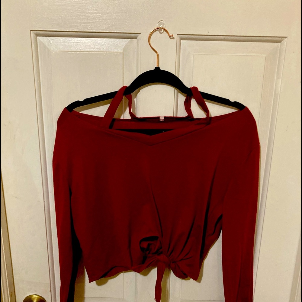 Long-sleeved Crop Top